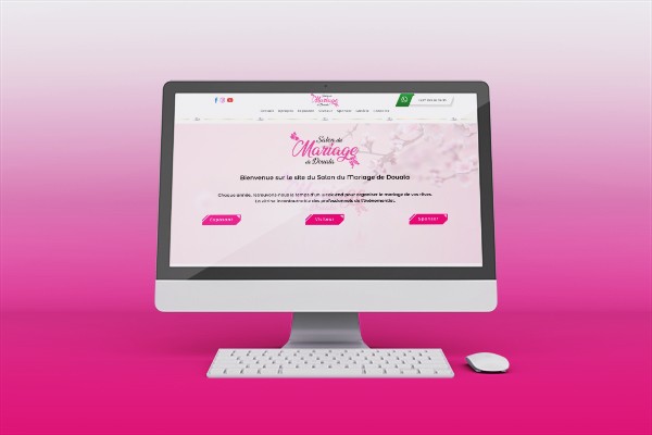 Site officiel du Salon du mariage de douala réalisé par l'agence digitale Frabakilo le Boosteur d'activité digitale